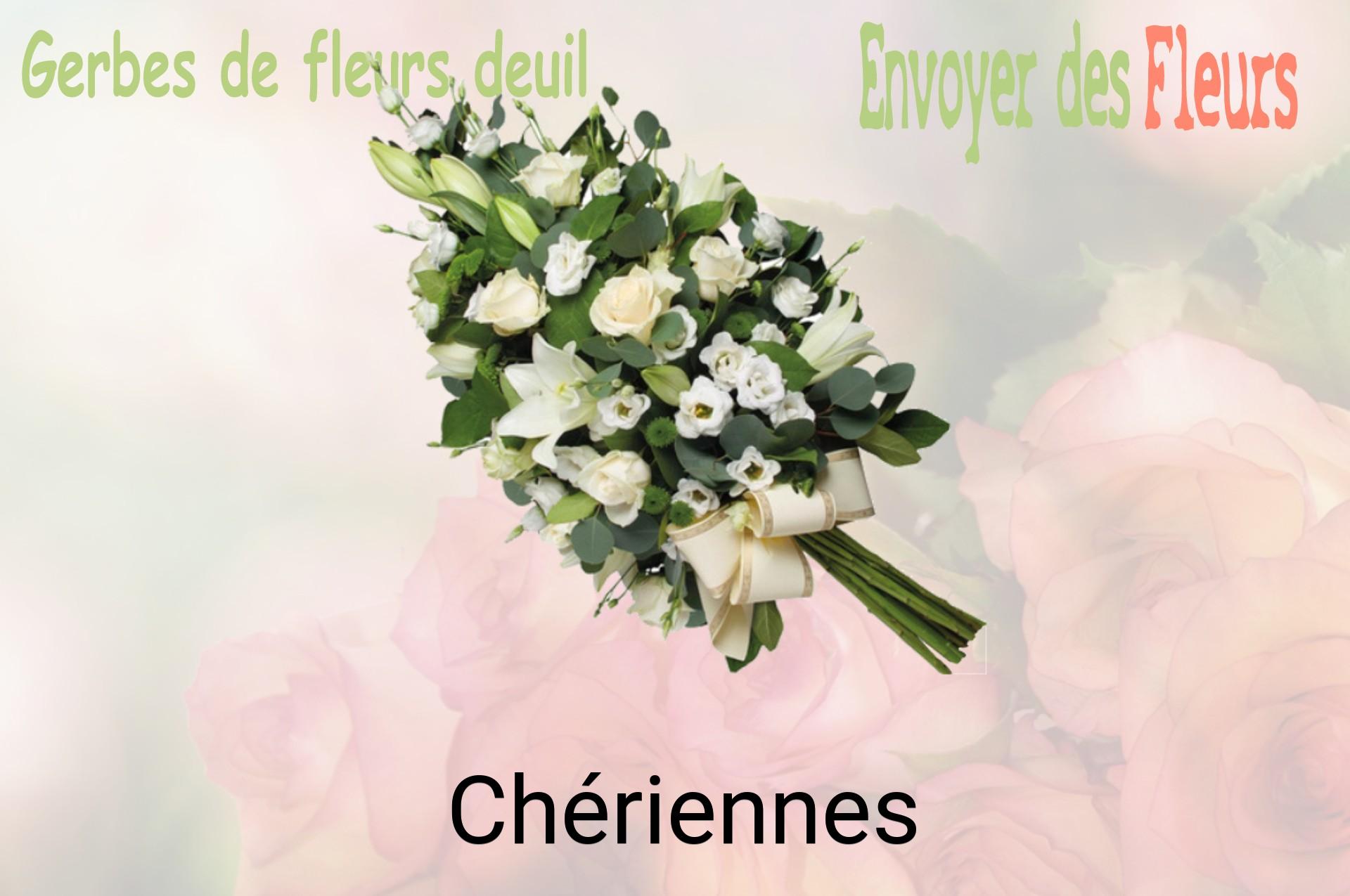 Gerbe de fleurs de deuil livrée à Chériennes